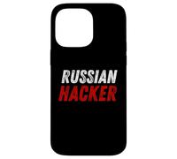 Russian Hacker Cybersecurity Humour Code Breaker Russia Coder Coque pour iPhone 14 Pro Max