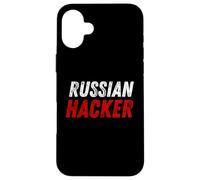 Russian Hacker Cybersecurity Humour Code Breaker Russia Coder Coque pour iPhone 16 Plus