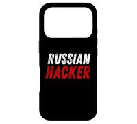 Russian Hacker Cybersecurity Humour Code Breaker Russia Coder Coque pour iPhone 17 Pro