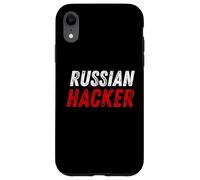 Russian Hacker Cybersecurity Humour Code Breaker Russia Coder Coque pour iPhone XR