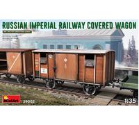 Russian Imperial Railway Covered Wagon 1:3 5 Plastique Model Kit Miniart