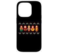 Russian Matryoshka Babushka Flowers T-Shirt Nesting Dolls Coque pour iPhone 14 Pro