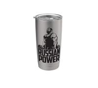 Russian Power Gym Barbelés Bodybuilding Russie Gobelet isotherme en acier inoxydable double paroi