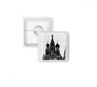 Russian Saint Petersburg Silhouette PBT Keycap for Mechanical Keyboard White OEM No Marking Print R1 Multicolore