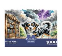 Russian Toy Dog Puzzle 1000 Pieces Cadeau Unique Jeu Éducatif Challenge Toy À De Qualité Supérieure Peinture Art pour Adultes Et Enfants 38x26cm/1000pcs
