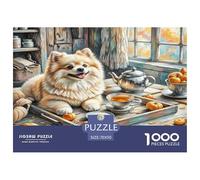 Russian Toy Dog Puzzles 1000 Pieces Cadeau Unique Jeu Éducatif Défi Jouet À De Qualité Supérieure Peinture Art pour Adultes Et Enfants À Partir De 14 Ans 70x50cm/1000pcs