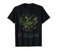 Russie Camouflage Russe Aigle Camo UdSSR CCCP Militaire T-Shirt