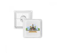 Russie Cathedral Pattern Illustration PBT Keycaps pour clavier mécanique Blanc OEM sans marquage