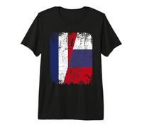 Russie France Drapeau DE L'AMITIÉ | Russia T-Shirt Haut de Gamme