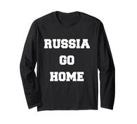 Russie Go Home I Stand with Ukraine Ukrainian Lover Suppor Manche Longue
