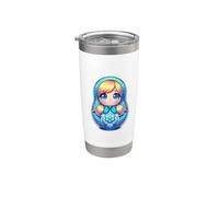 Russie Khokhloma Russie Russes Russie Matryoshka Russe Gobelet isotherme en acier inoxydable double paroi