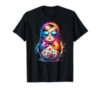 Russie Khokhloma Russie Russes Russie Matryoshka Russe T-Shirt Graphique avec Valeur