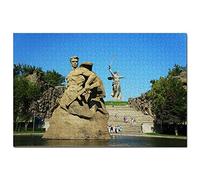 Russie La Patrie Appelle la Sculpture Volgograd Puzzle 1000 Pièces Puzzle Adulte Jeu Graphique Voyage Souvenir 26x38CM