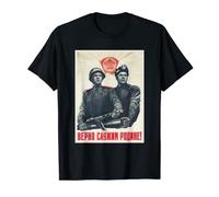 Russie Moscou URSS Rétro Soviétique Propagande Russe T-Shirt