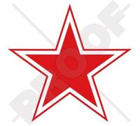 russie russe Azur URSS Soviétique étoile rouge de type 3 avions Cocarde 10,2 cm Sticker en vinyle (100 mm), en