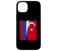 Russie Turquie Demi Drapeau Turquie Turquie Russe Maillot Coque pour iPhone 14 Plus