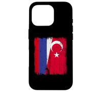 Russie Turquie Demi Drapeau Turquie Turquie Russe Maillot Coque pour iPhone 16 Pro