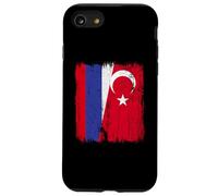 Russie Turquie Demi Drapeau Turquie Turquie Russe Maillot Coque pour iPhone SE (2020) / 7/8