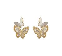 Russland Ohrringe Süße Zirkon Ohrringe Für Frauen Mode Licht High-End Temperament Ohrringe Ohrringe Hochzeit Perlen (A, 1.6x1.1cm)