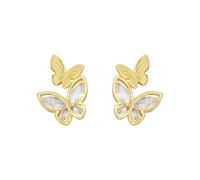Russland Ohrringe Süße Zirkon Ohrringe Für Frauen Mode Licht High-End Temperament Ohrringe Ohrringe Hochzeit Perlen (B, 1.6x1.1cm)