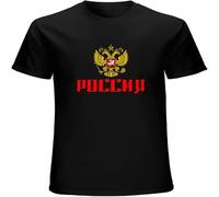 Russland Russia Men's T Shirt Unisex Tee Clothing Black S