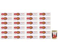 Russo Spaghetti N°72 Lot de 24 pâtes à la semoule de blé dur, 100 % blé italien, paquet de 500 g + boîte de 400 g