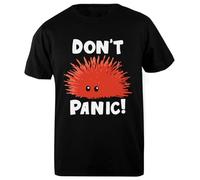 Rust Lang Dont Panic T-Shirt Homme Basic Coton Noir