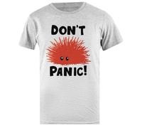 Rust Lang Dont Panic T-Shirt Homme Gris en Coton Basique Basic Cotton Grey Men's T-Shirt