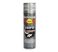 Rust-Oleum 7715 rigide Chapeau Aérosol résistant à la chaleur, pour des températures jusqu'à 750 degrés C, Aluminium