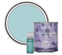 Rust-Oleum Blue Water-Resistant Bathroom Tile Paint in Matt Finish - Little Cyclades 750ml