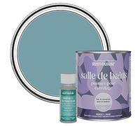 Rust-Oleum Blue Water-Resistant Bathroom Tile Paint in Matt Finish - Pacific State 750ml