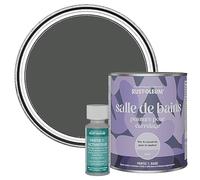 Rust-Oleum Grey Water-Resistant Bathroom Tile Paint in Matt Finish - Graphite 750ml