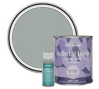 Rust-Oleum Grey Water-Resistant Bathroom Tile Paint in Matt Finish - Pitch Grey 750ml