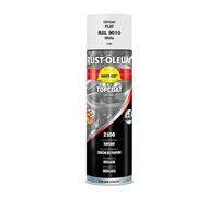 Rust-Oleum Hard Hat Couche de finition, Peinture industrielle en aérosol à séchage rapide pour métal, bois et béton, 500ml (Blanc)