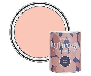 Rust-Oleum Peach Moisture Resistant Bathroom Wood and Cabinet Paint in Gloss Finish - Happy As A Clam 750ml