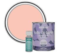 Rust-Oleum Peach Water-Resistant Bathroom Tile Paint in Gloss Finish - Happy as a Clam 750ml