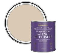 Rust-Oleum Peinture Beige Résistante à l'eau pour Faïence de Cuisine, Finition Satinée - Argile Chaude 750ml
