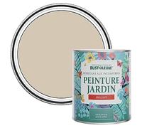 Rust-Oleum Peinture Beige Résistante à l'humidité pour Jardins, Finition Brillante - Caramel 750ml