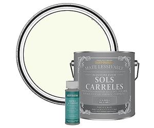 Rust-Oleum Peinture Blanche Lessivable pour Sols Carrelés, Finition Mate - Fleur de Pommier 2.5L