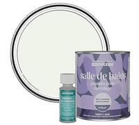 Rust-Oleum Peinture Blanche Résistante à l'eau pour Carrelage de Salle de Bain, Finition Brillante - Mousse de Lait 750ml