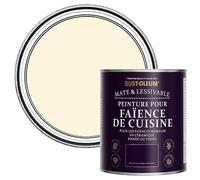 Rust-Oleum Peinture Blanche Résistante à l'eau pour Faïence de Cuisine, Finition Mate - Crème Fouettée 750ml