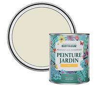 Rust-Oleum Peinture Blanche Résistante à l'humidité pour Jardins, Finition Mate - Huître 750ml