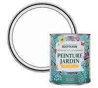 Rust-Oleum Peinture Blanche Résistante à l'humidité pour Jardins, Finition Mate - Pierre de Lune 750ml
