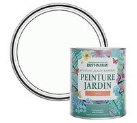 Rust-Oleum Peinture Blanche Résistante à l'humidité pour Jardins, Finition Satinée - Pierre de Lune 750ml