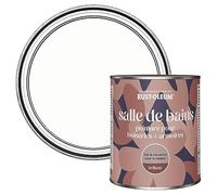 Rust-Oleum Peinture Blanche Résistante à l'humidité pour Meubles de Salle de Bains, Finition Brillante - Craie Blanche 750ml