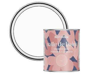 Rust-Oleum Peinture Blanche Résistante à l'humidité pour Meubles de Salle de Bains, Finition Mate - Pierre de Lune 750ml