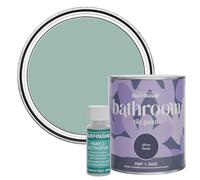 Rust-Oleum Peinture Bleue Résistante à l'eau pour Carrelage de Salle de Bain, Finition Brillante - Bleu Littoral 750ml