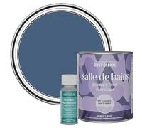 Rust-Oleum Peinture Bleue Résistante à l'eau pour Carrelage de Salle de Bain, Finition Mate - Encre Bleu 750ml