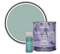 Rust-Oleum Peinture Bleue Résistante à l'eau pour Carrelage de Salle de Bain, Finition Satinée - Bleu Littoral 750ml