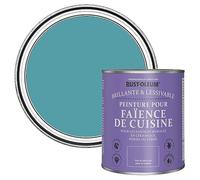 Rust-Oleum Peinture Bleue Résistante à l'eau pour Faïence de Cuisine, Finition Brillante - Pétrole 750ml